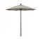 California Umbrella 7.5' Black Aluminum Market Patio Umbrella, Olefin Woven Granite 194061334836 - alternate 1